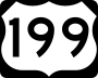 U.S. Route 199 marker