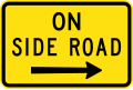 (W8-3) On Side Road (right)