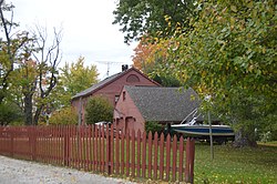 The Daniel Vaughn Homestead on the western side of Lake Milton