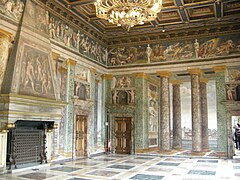 Sala delle prospettive de Villa Farnesina, de Baldassare Peruzzi, 1510-1519.