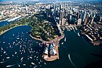 The Sydney Opera House on Bennelong Point, 2010.