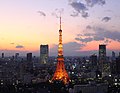 Tokyo Tower at afterglow