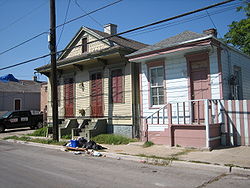 Taken after the flooding from Hurricane Katrina subsided in 2005.