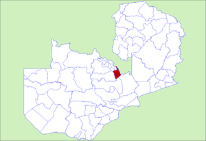 District location in Zambia