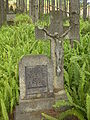 Cristo en la cruz, como cruz funeraria, siglo XIX.