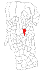 Location in Argeș County