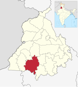 Location in Punjab