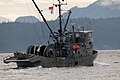 Drum net seiner in Johnstone Strait, British Columbia.