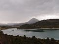 Pico La Sagra desde el embalse de San Clemente.