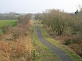 The Sustrans cyclepath looking towards Kilmarnock.