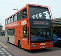 Image 2An East Lancs Olympus body with a tree-protection bull-bar protecting the large upper-deck front window (from Bus manufacturing)