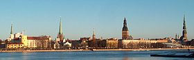 Riga as seen from the Daugava River