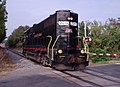 LLPX leases the 2015, an EMD GP38, to SVRR seen here at Weyers Cave, VA.