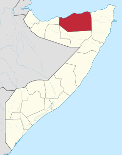 Location in Somaliland.