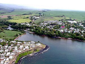 View of the west part of Souillac village and ancient port.