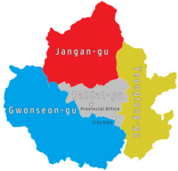 Districts of Suwon