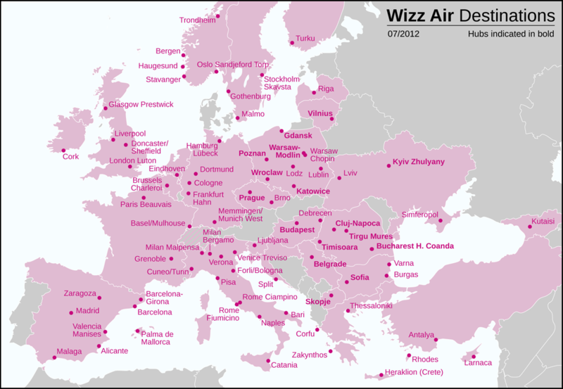 Файл:Wizz Air Destinations 2012.png