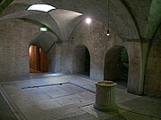 «Impluvium» romano (estanque interior para regoger agua de lluvia) en el atrio de una casa de Spoleto (Italia).