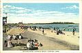 Postcard from 1932 showing bathers at Fairfield Beach, Connecticut