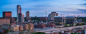 The skyline of Little Italy