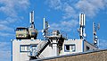 Antennas on top of a concrete plant in Germany