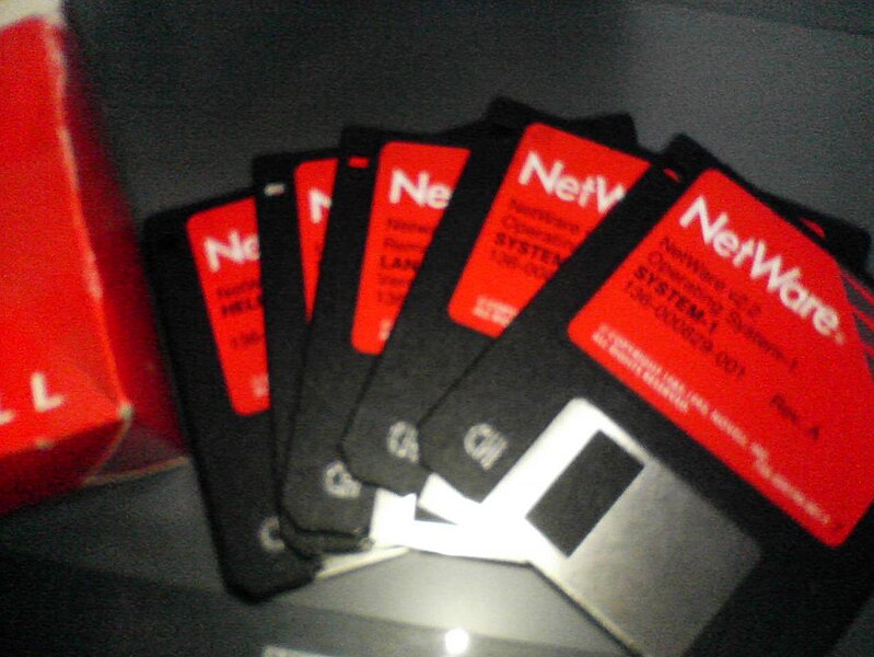 File:Novell NetWare 2.2 floppies.jpg