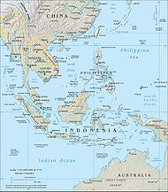 Topography of Southeast Asia.