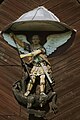 Wood sculpture of Archangel Michael, Szalowa, Poland, 18 century