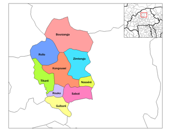 Sabce Department location in the province