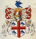 The coat of arms of the College of Arms