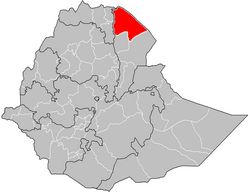 Zone 2 location in Ethiopia