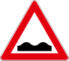 Uneven road