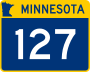 Trunk Highway 127 marker