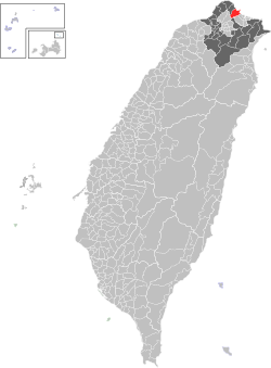 Location of Wanli in New Taipei City