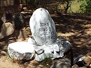 Tombstone on the grave of Johnny Ringo