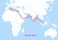 Submarine cable connected to Bangladesh SEA-ME-WE-4