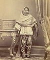 An image of a Hindu girl in Karachi in the 1870s.