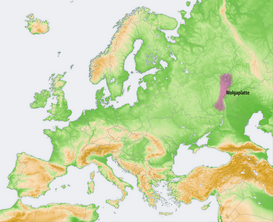 Localización de la llanura europea oriental