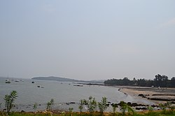 Mandwa beach as seen from the port