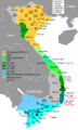 Image 62Map of Vietnam showing the conquest of the south (the Nam tiến, 1069–1757). (from History of Asia)