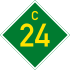 C24 road shield}}