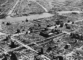 Aftermath of Tokyo Bombing in March 1945