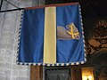 Garter banner of Alexander Baring, 6th Baron Ashburton, now in Winchester Cathedral