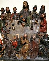 Last Supper, sculpture, c. 1500