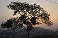 Puesta de sol sobre Yaundé, la ciudad de las siete colinas.