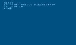 A rudimentary Atari BASIC program ready to run