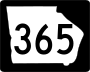 State Route 365 marker