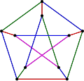 Un 4-aristas-coloreado del grafo de Petersen o '"`UNIQ--postMath-0000001A-QINU`"'