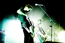 Sigur Rós performing in Reykjavík in 2005.