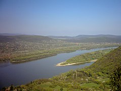 Vista desde Verőce hasta la Banda del Danubio